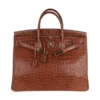 DDMode Hermes Birkin40CM Rare Fauve Matte Porosus Crocodile Gold Hardware