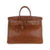 DDMode Hermes Birkin40CM Rare Fauve Matte Porosus Crocodile Gold Hardware