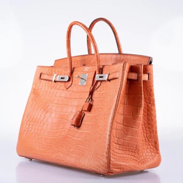 DDMode Hermes Birkin40CM Sanguine Matte Alligator Palladium Hardware