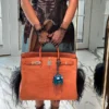 DDMode Hermes Birkin40CM Sanguine Matte Alligator Palladium Hardware