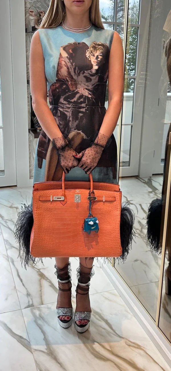 DDMode Hermes Birkin40CM Sanguine Matte Alligator Palladium Hardware