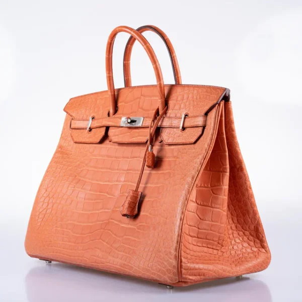 DDMode Hermes Birkin40CM Sanguine Matte Alligator Palladium Hardware