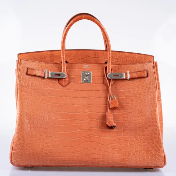 DDMode Hermes Birkin40CM Sanguine Matte Alligator Palladium Hardware