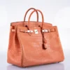 DDMode Hermes Birkin40CM Sanguine Matte Alligator Palladium Hardware