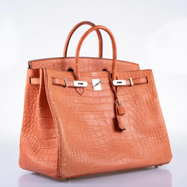 DDMode Hermes Birkin40CM Sanguine Matte Alligator Palladium Hardware