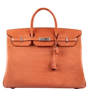 DDMode Hermes Birkin40CM Sanguine Matte Alligator Palladium Hardware