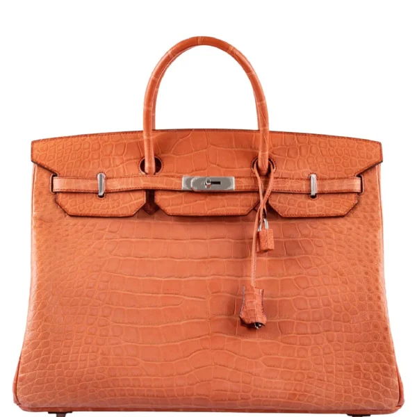 DDMode Hermes Birkin40CM Sanguine Matte Alligator Palladium Hardware
