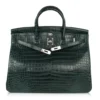 DDMode Hermes Birkin40CM Vert Fonce Rare Matte Porosus Crocodile Palladium Hardware