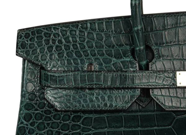 DDMode Hermes Birkin40CM Vert Fonce Rare Matte Porosus Crocodile Palladium Hardware