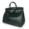 DDMode Hermes Birkin40CM Vert Fonce Rare Matte Porosus Crocodile Palladium Hardware