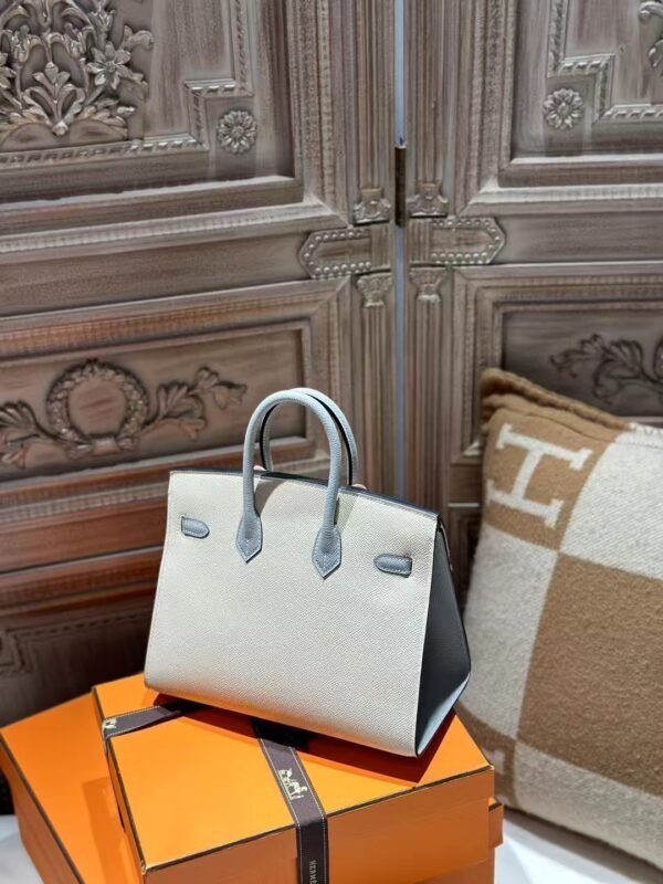 DDMode 10 Craie / 8U Blue Glacier Epsom Leather Birkin Sellier 25CM Brush PHW