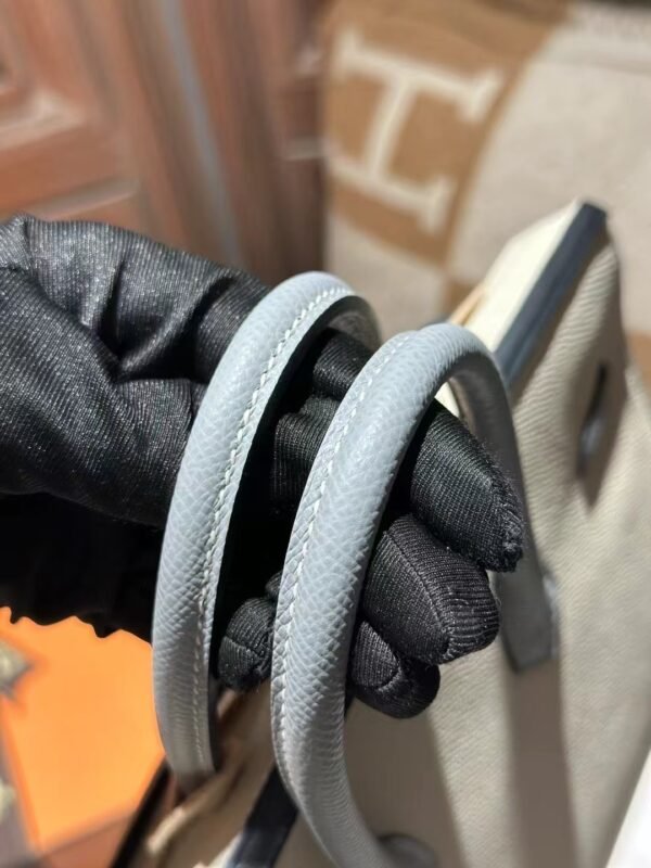 DDMode 10 Craie / 8U Blue Glacier Epsom Leather Birkin Sellier 25CM Brush PHW