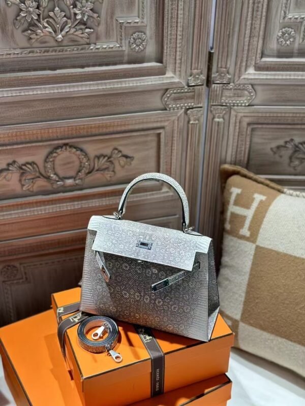 DDMode 1B Ombre Lizard Leather Kelly Sellier 25CM PHW