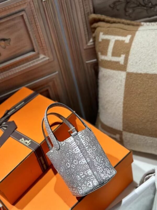 DDMode 1B Ombre Lizard Leather Picotin Lock 14CM Gold Hardware