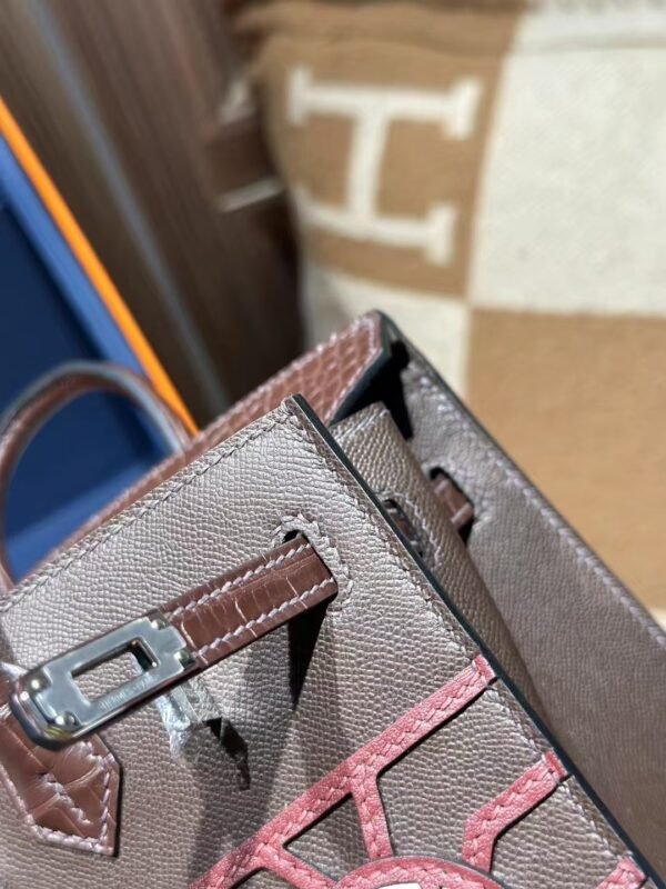 DDMode 2025 New Birkin Faubourg 20CM Matte Crocodile / Calf Leather 0G Rouge Sellier PHW