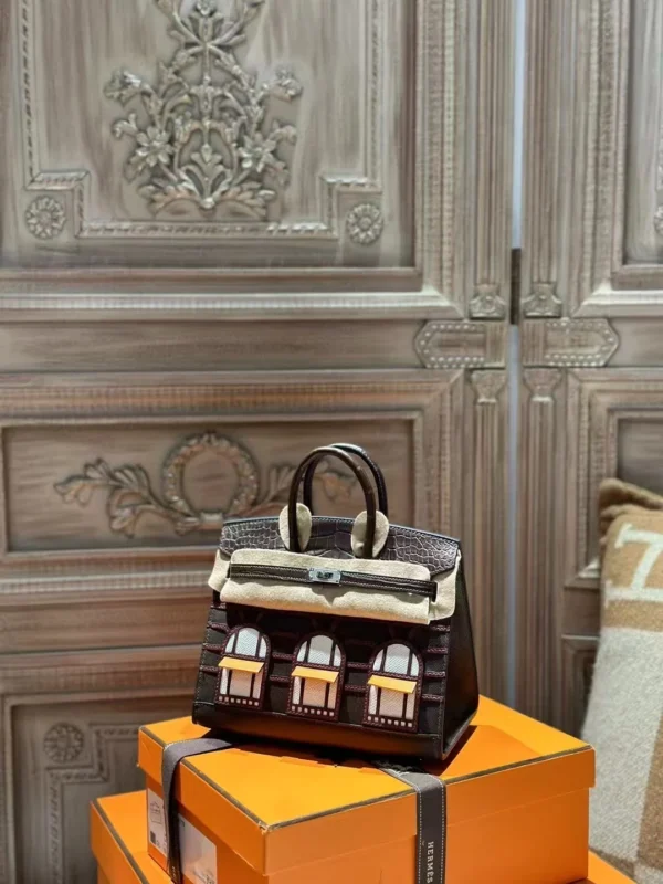 DDMode 2025 New Birkin Faubourg 20CM Matte Crocodile / Calf Leather 0G Rouge Sellier PHW