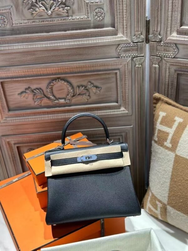DDMode Bag CK89 Noir Togo Leather Kelly 28CM PHW