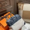 DDMode Birkin 25CM CK85 Ardoise Calf Leather / Beige Canvas PHW