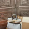 DDMode Birkin 25CM Togo Leather 2025 New Color P0 Gris Pantin GHW