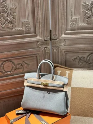 DDMode Birkin 25CM Togo Leather 2025 New Color P0 Gris Pantin GHW