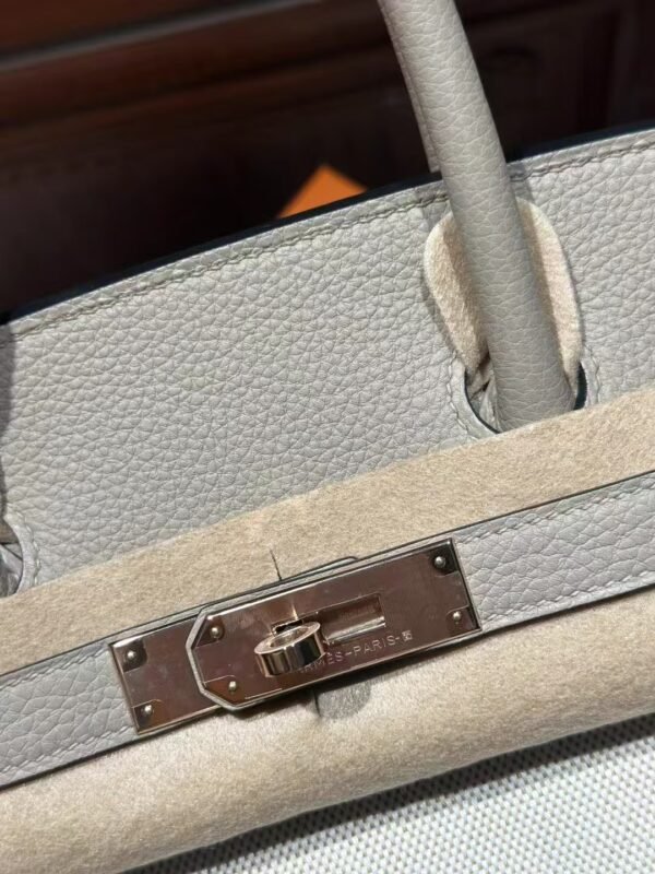 DDMode Birkin 30CM 81 Gris Tourterelle Togo / Beige Canvas Rose GHW