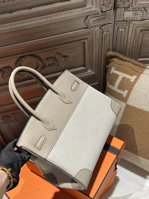 DDMode Birkin 30CM 81 Gris Tourterelle Togo / Beige Canvas Rose GHW