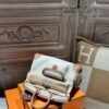 DDMode Birkin Cargo 25CM 37 Gold Calf Leather / White Canvas PHW