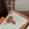 DDMode Birkin Cargo 25CM 37 Gold Calf Leather / White Canvas PHW