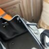 DDMode Birkin Cargo 25CM Black Calf Leather & White Canvas PHW