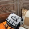 DDMode Birkin Cargo 25CM Black Calf Leather & White Canvas PHW