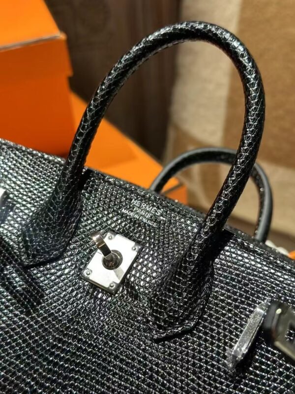 DDMode Birkin Sellier 20CM Lizard Leather CK89 Black PHW