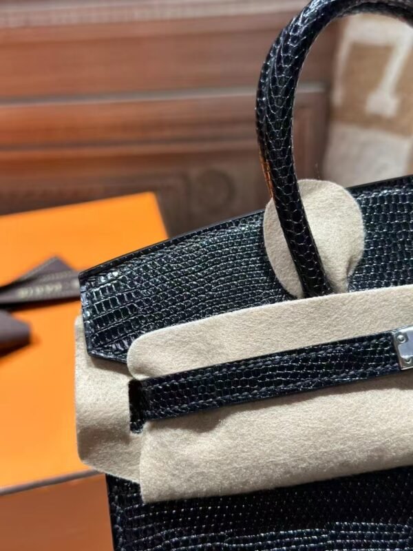 DDMode Birkin Sellier 20CM Lizard Leather CK89 Black PHW