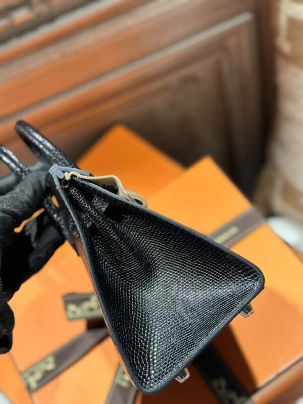 DDMode Birkin Sellier 20CM Lizard Leather CK89 Black PHW