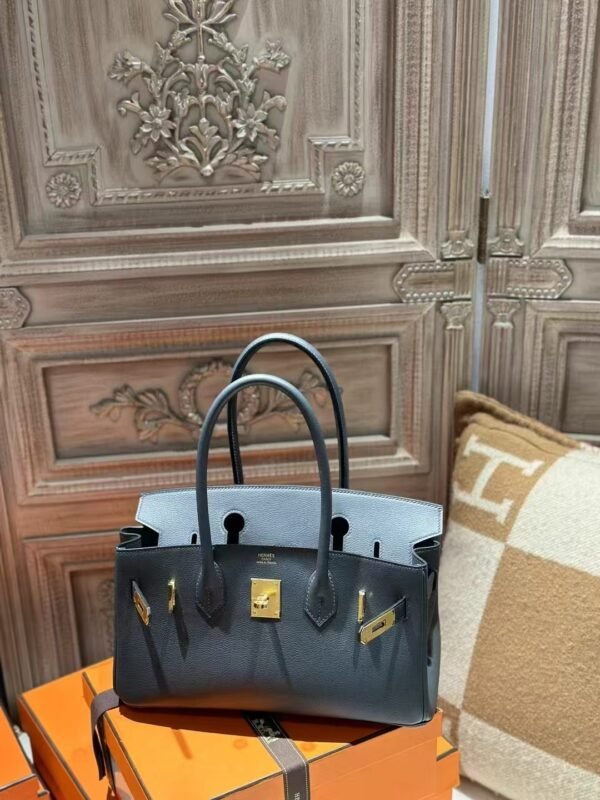 DDMode Birkin Shoulder 29CM Evercolor Leather CC85 Ardoise GHW