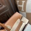 DDMode Birkin Toile 25CM CK37 Gold Calf Leather / Canvas GHW
