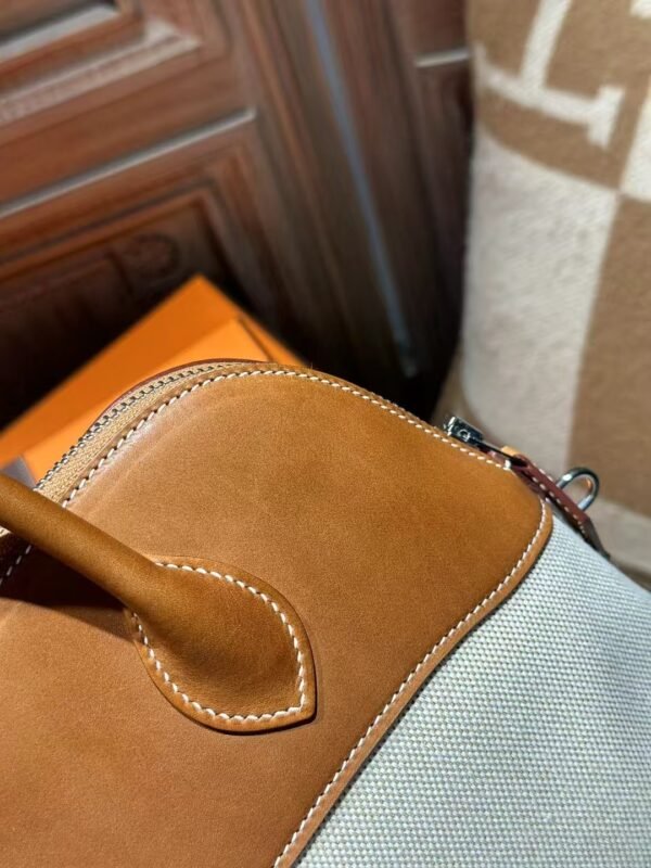 DDMode Bolide 31CM Barenia Leather CK37 Gold / Beige Canvas PHW