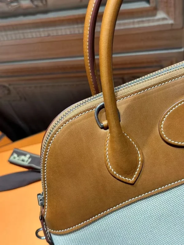 DDMode Bolide 31CM Barenia Leather CK37 Gold / Beige Canvas PHW