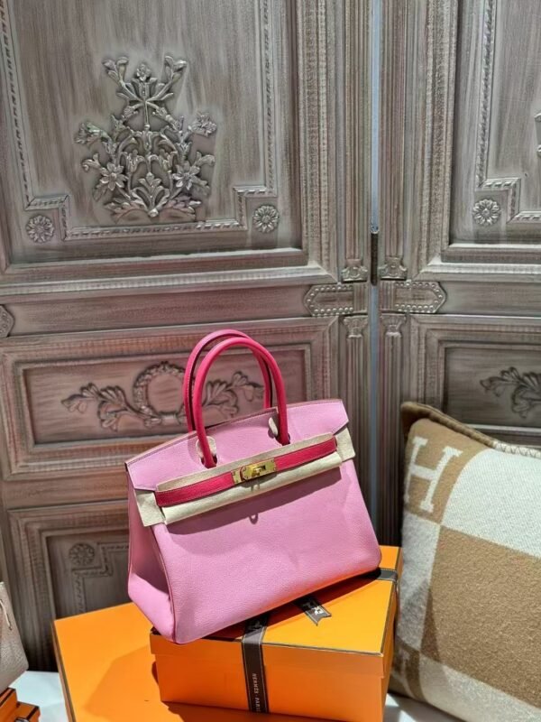DDMode Chevre Leather Birkin 30CM 5P Pink / I6 Rose Extreme Brush GHW