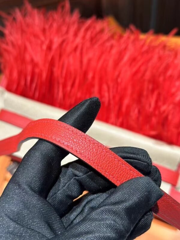 DDMode Chevre Leather Kelly Elan Feather S3 Rouge De Coeur PHW