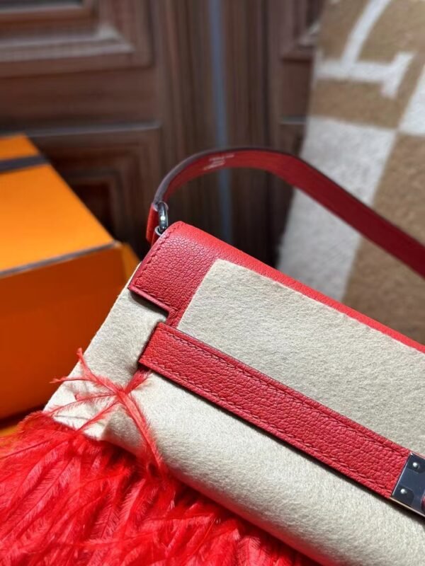 DDMode Chevre Leather Kelly Elan Feather S3 Rouge De Coeur PHW