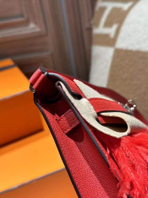 DDMode Chevre Leather Kelly Elan Feather S3 Rouge De Coeur PHW