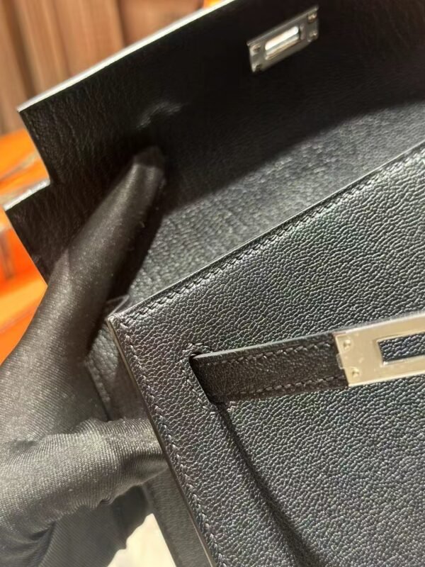 DDMode Chevre Leather Kelly Sellier 25CM CK89 Noir PHW