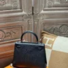 DDMode Chevre Leather Kelly Sellier 25CM CK89 Noir PHW
