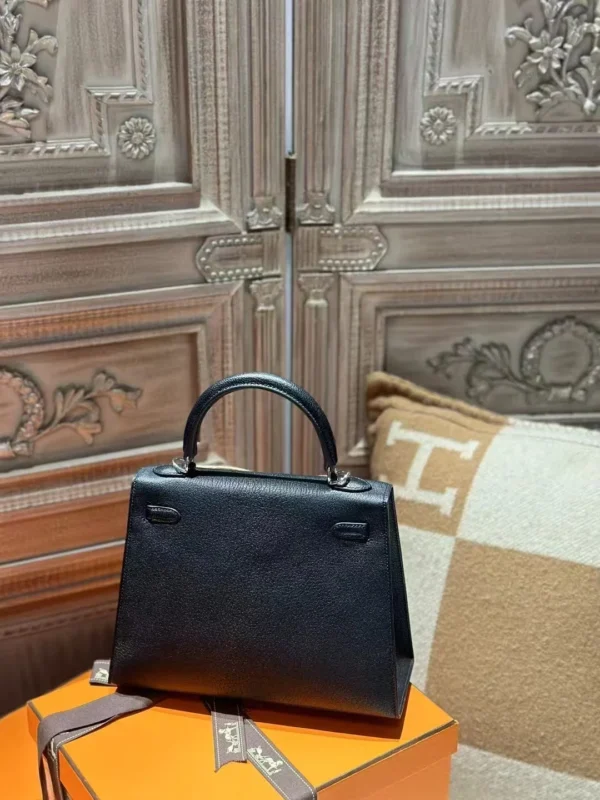 DDMode Chevre Leather Kelly Sellier 25CM CK89 Noir PHW