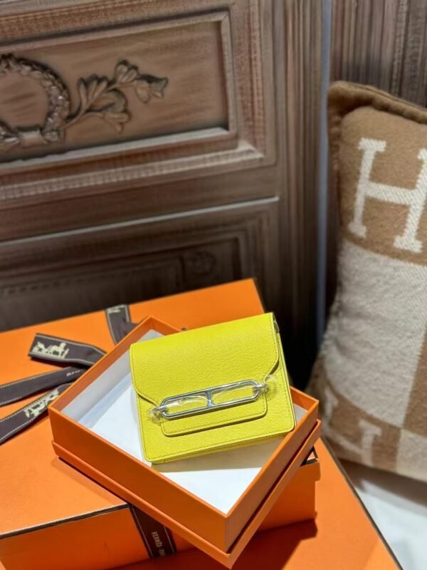 DDMode Chevre Leather Roulis Slim 0Y Lemoncello PHW