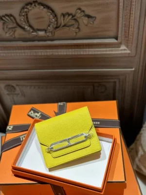 DDMode Chevre Leather Roulis Slim 0Y Lemoncello PHW