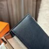 DDMode Clutch Bag Kelly Pochette 22CM 89 Noir Swift Leather / Beige Canvas PHW