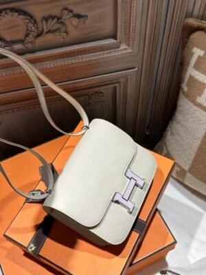 DDMode Constance 19CM 10 Craie Epsom Leather 09 Mauve Pale Buckle