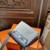 DDMode Herbag Mini 20CM H0 Gris Misty Canvas / Calf Leather PHW