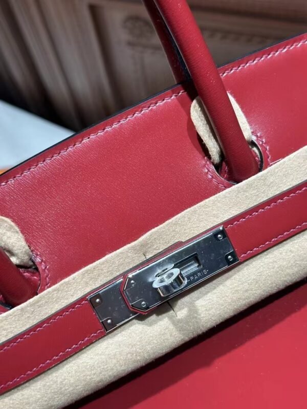 DDMode Hermes CK55 Rouge H Box Leather Birkin 30CM PHW